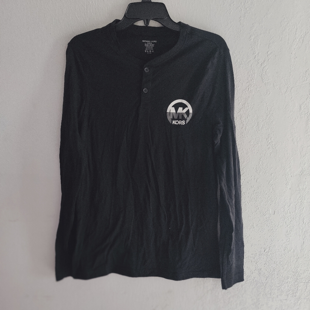 Michael Kors Black Long Sleeve Tee
